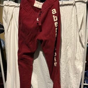 Cozy lounge pants 
Abercrombie & Fitch Red Joggers perfect  condition